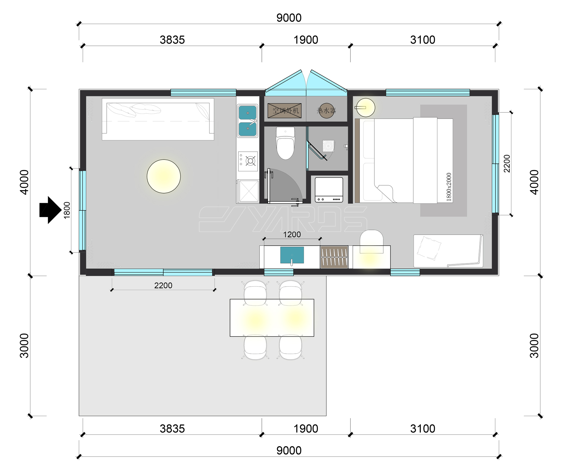 铝屋-L36-平面图-1