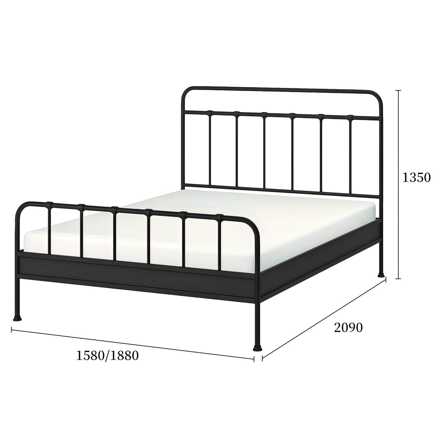 夏尔诺金属床-白色