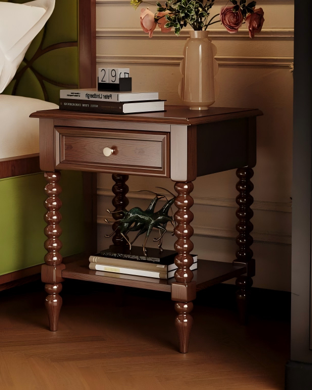 卢卡床头柜暮光咖