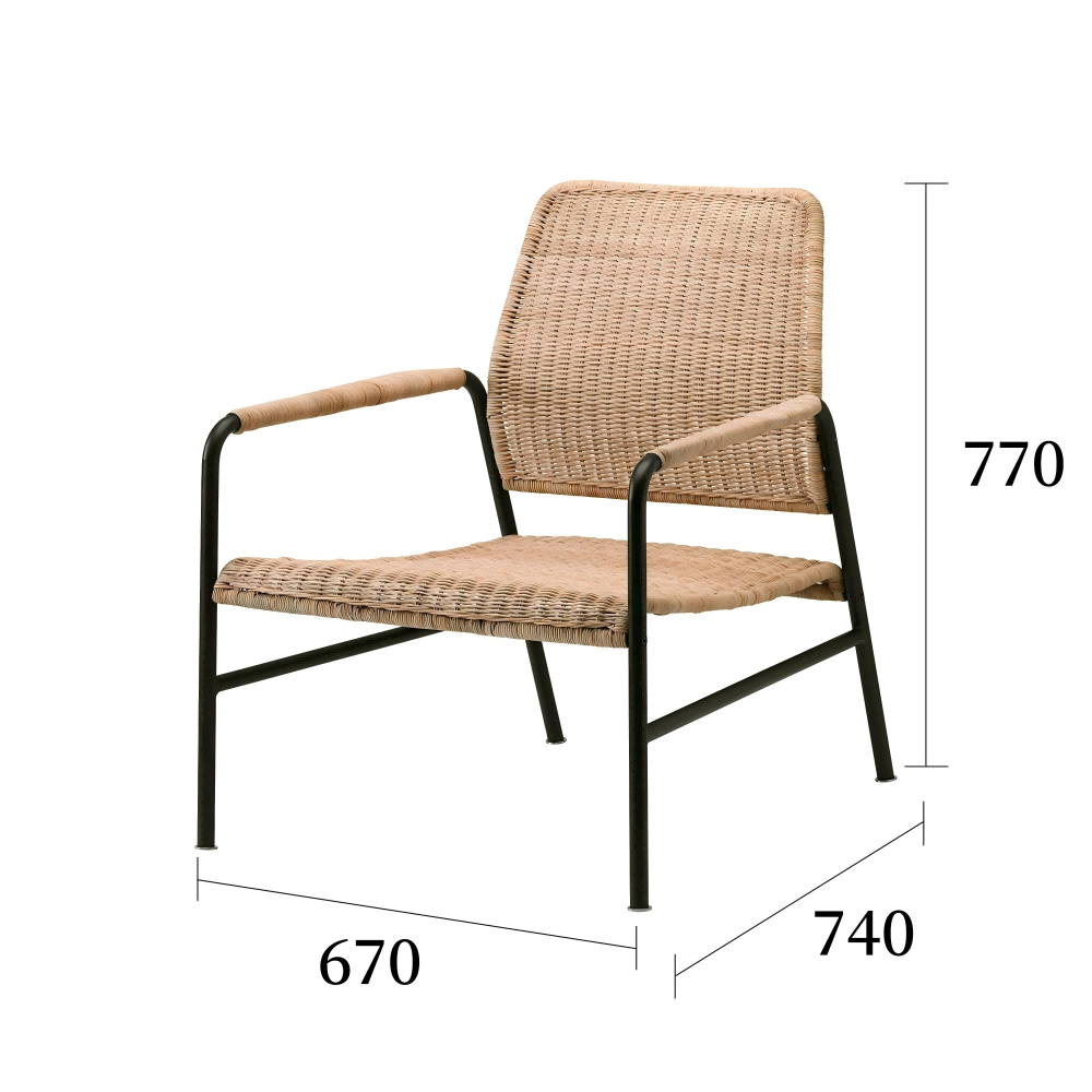 尤利斯巴扶手椅规格图