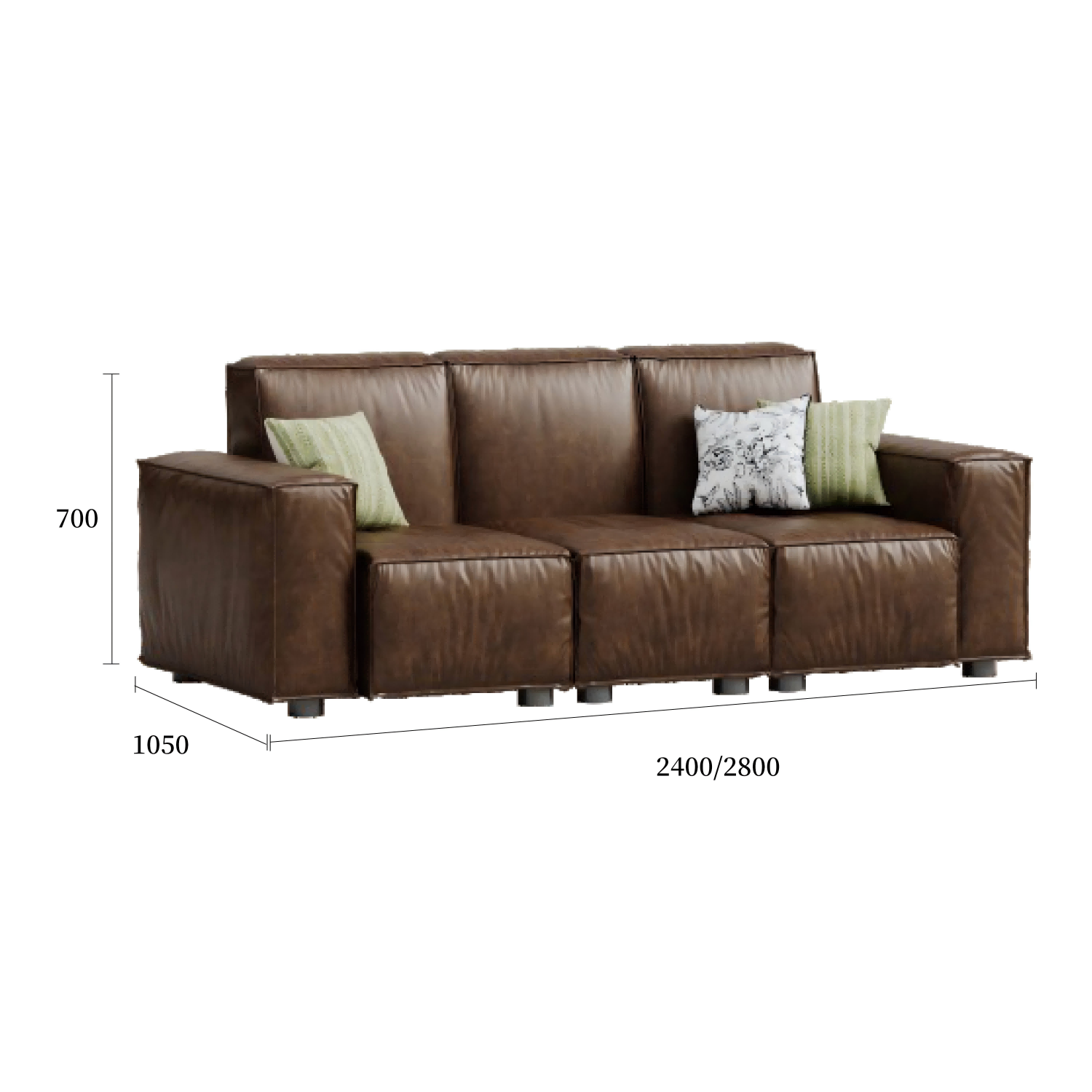 威尔顿沙发暮光咖规格图