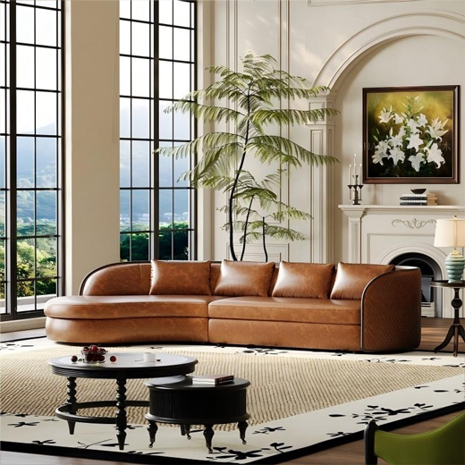 洛意沙发焦糖色