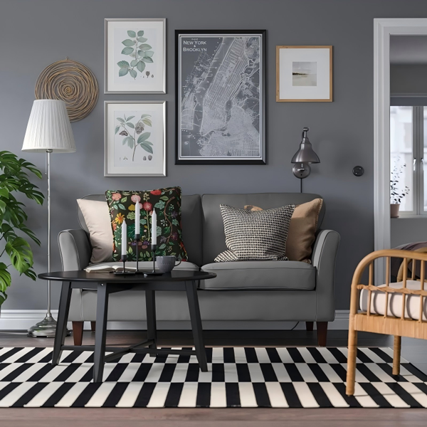 埃克霍马沙发深灰色