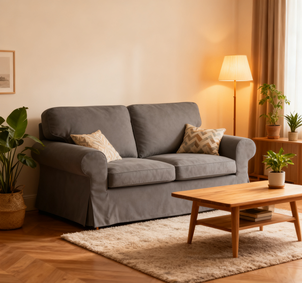 爱克托沙发中灰色场景图