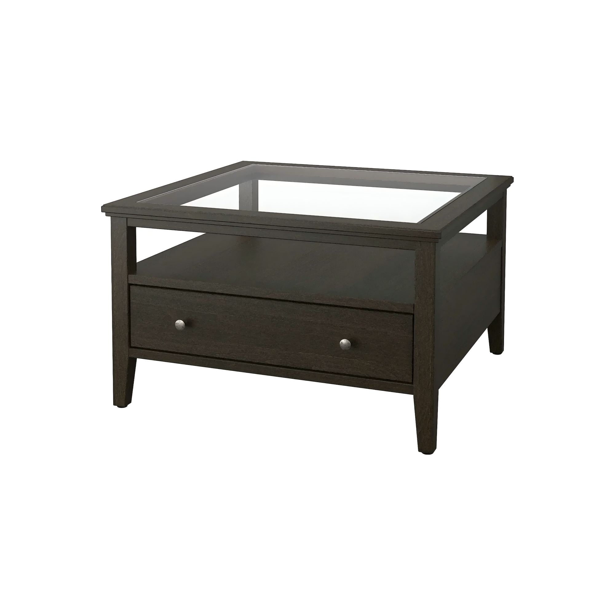 宜达奈茶几深褐色白底