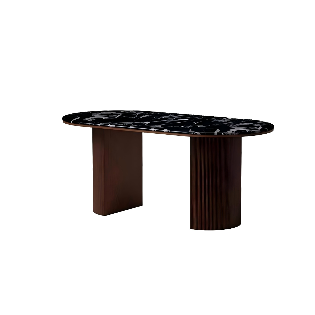 珀尔修斯餐桌暮光咖白底