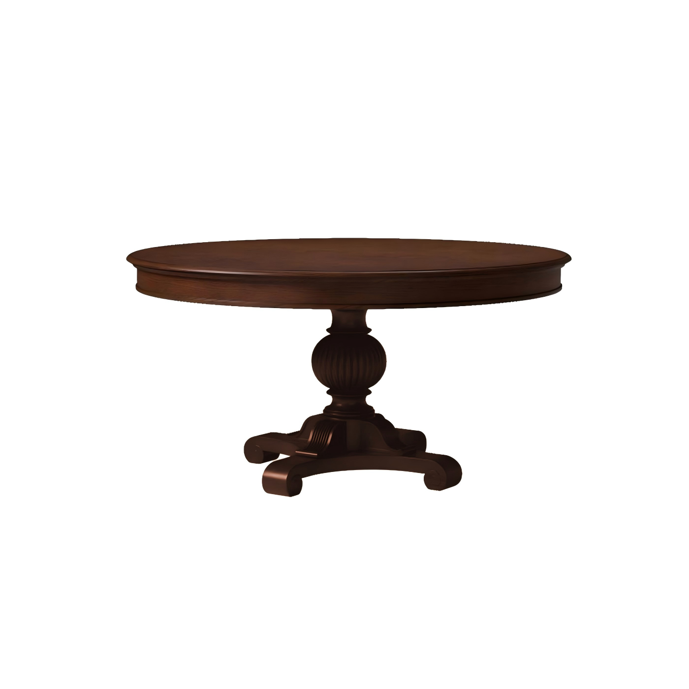 艾米莉餐桌暮光咖白底