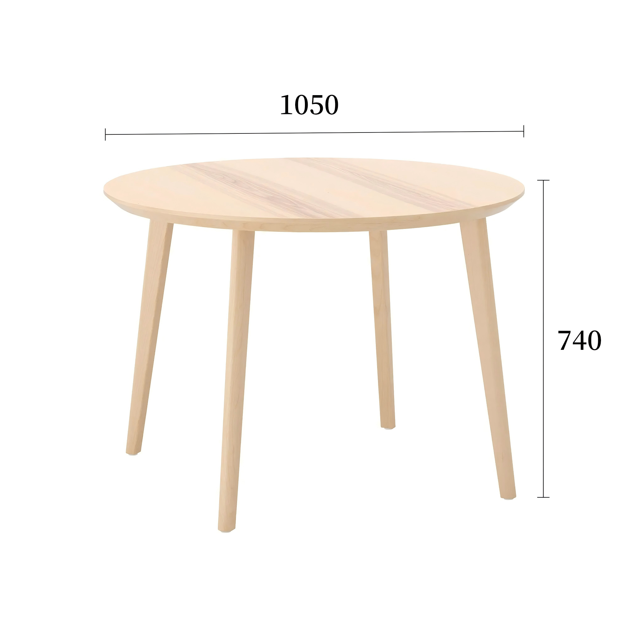 利萨伯圆桌原木色规格