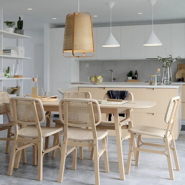 沃斯罗餐椅原木色