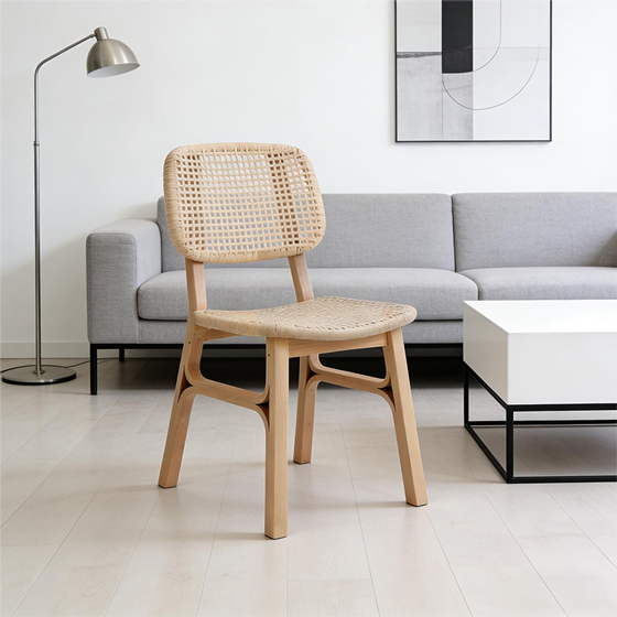 沃斯罗餐椅原木色-1