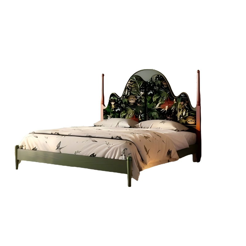 远山B款床挪威森林白底