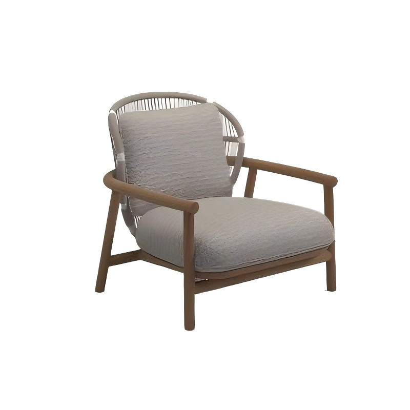 旧梦系列沙发矮背休闲椅白底