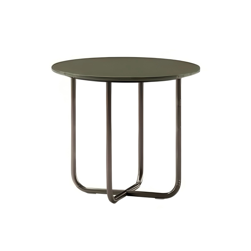 阳光系列沙发边几卡其绿白底