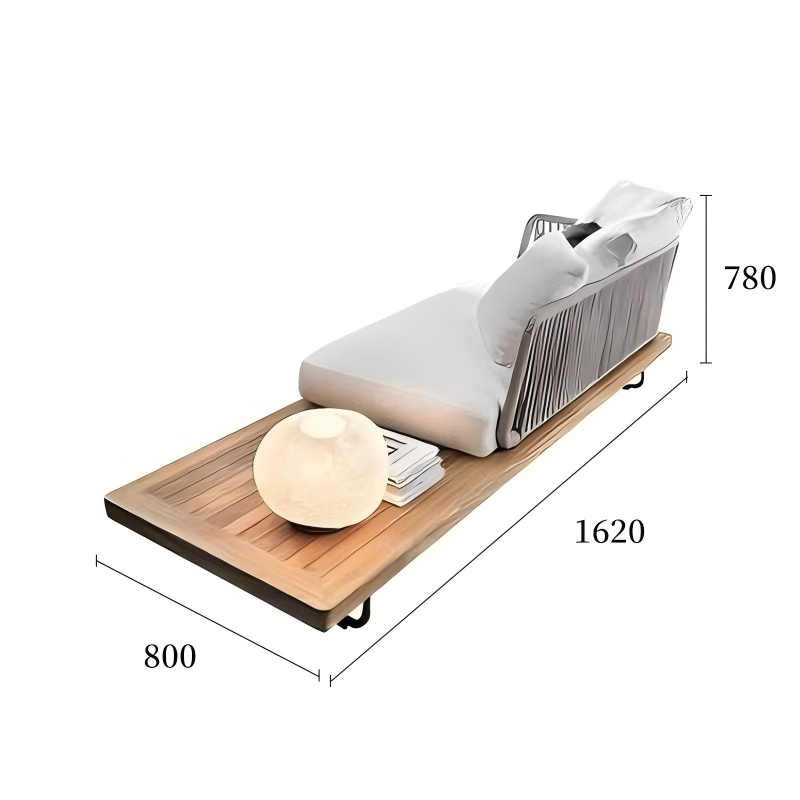 阳光系列沙发贵妃沙发茶几原木+灰色规格