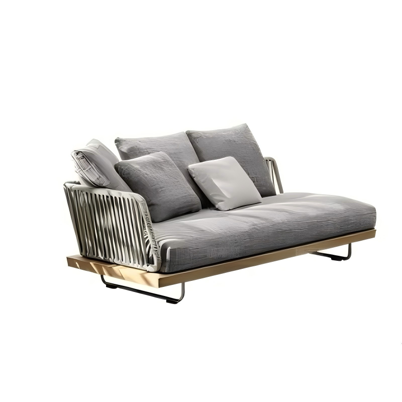 阳光系列沙发小转角原木+灰色白底