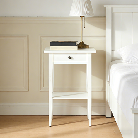 汉尼斯床头桌白