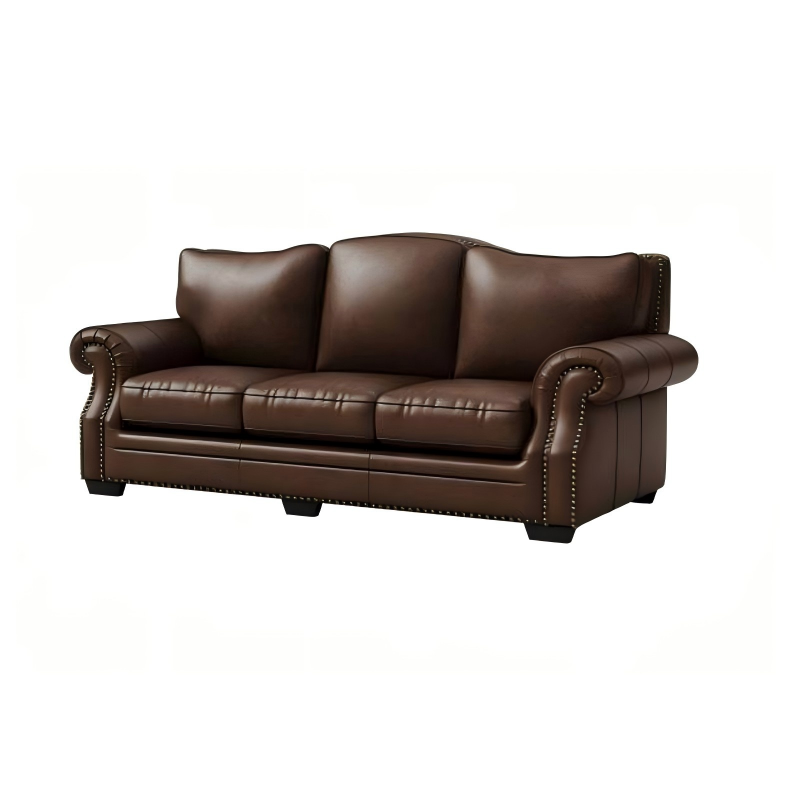 伯纳德沙发棕咖色白底图