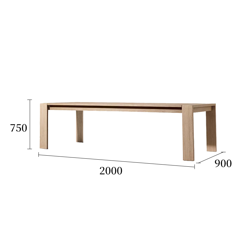 哈瓦那系列长桌子规格图