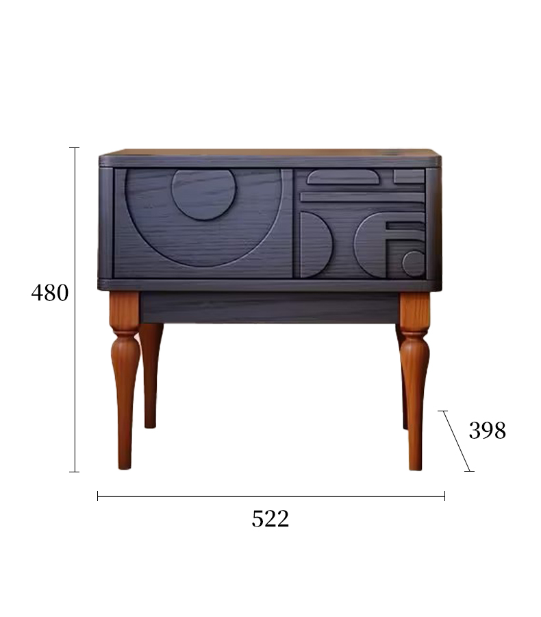 音符床头柜规格图